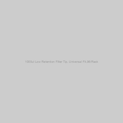 GenDepot - 1000ul Low Retention Filter Tip, Universal Fit,96/Rack